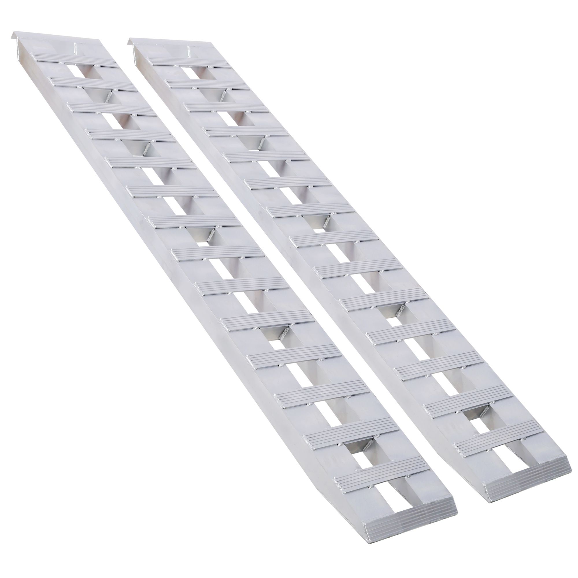 BlackTeck Heavy-Duty Universal Loading Ramps — 84in. x 14in., 6600-Lb. Capacity, Aluminum Alloy, Non-Slip, Model# NTE-W465104163